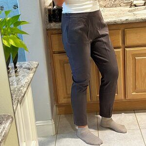 J.Crew Women's High Waist Cropped Martie Pants - Gray Bi Stretch Cotton 12 Tall